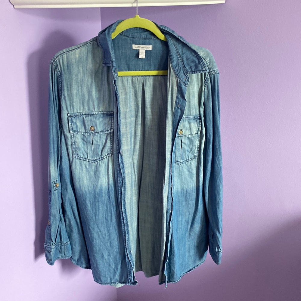 Lightweight denim button up shirt, originally purchased at Anthropology